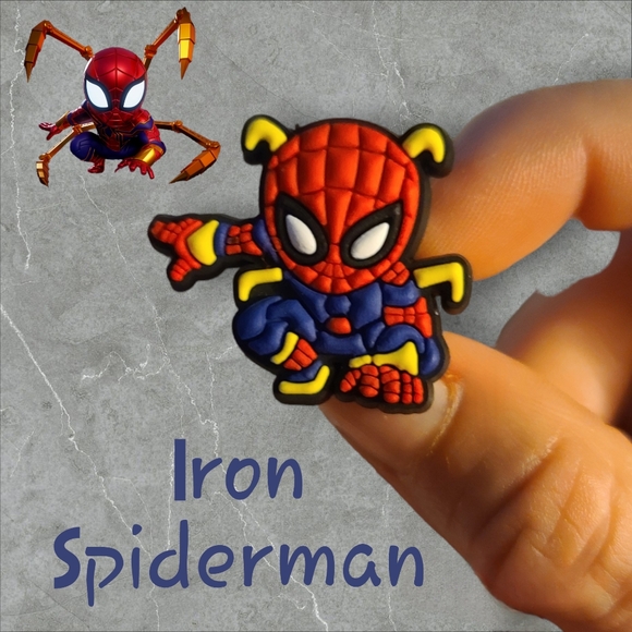 Lot of 6 Rare Brand New Spiderman Croc Charms Spider-Verse - Picture 6 of 7